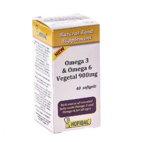 Omega 3 si omega 6 Vegetal 900mg 40 capsule